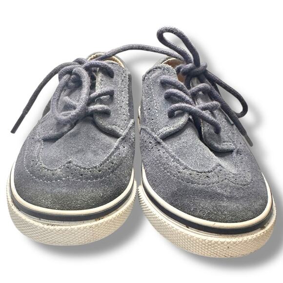 Janie and Jack - Suede Wingtip Sneaker Boy Size 9 - Picture 6 of 10